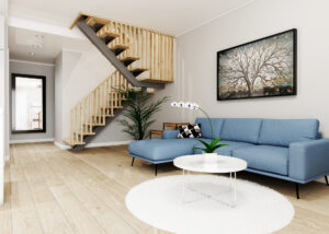 Terraced house living room